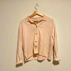 Woman’s Medium Button Up Pink Cardigan